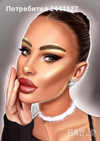 Дигитален портрет, снимка 4 - Картини - 52863111