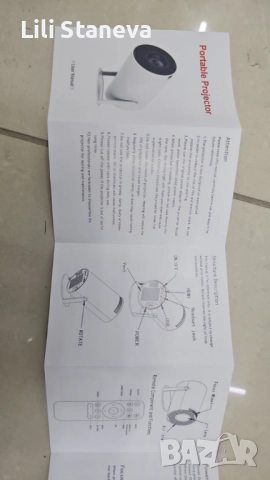 Преносим мини проектор,Android 11,HDMI връзка,USB,AV, Audio jack3.5mm,ротация на 180 градуса. , снимка 2 - Друга електроника - 51772423