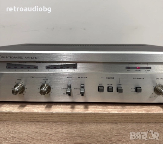 🔈Ретро стерео усилвател ITT 8040 - 2x44W🔈, снимка 3 - Ресийвъри, усилватели, смесителни пултове - 54090779