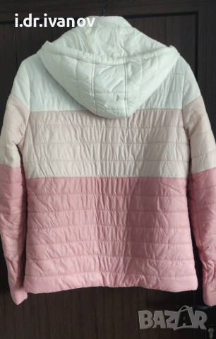 цветно яке с качулка Nature, снимка 2 - Якета - 53481185