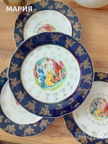 MZ Czechoslovakia 4бр чинии, снимка 7 - Антикварни и старинни предмети - 53753472