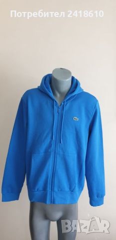 Lacoste Classic Full Zip Hoodie Classic Fit Mens Size 5 - L НОВО! ОРИГИНАЛ! Мъжка Качулка с цял цип!, снимка 8 - Спортни дрехи, екипи - 46623673