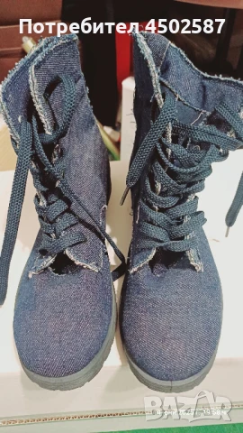 Дънкови боти, снимка 9 - Дамски ежедневни обувки - 50929468