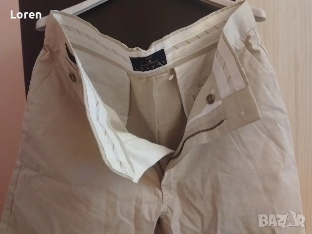 Ново!*Luxury*Мъжки къси кремави панталони , снимка 4 - Панталони - 52637477