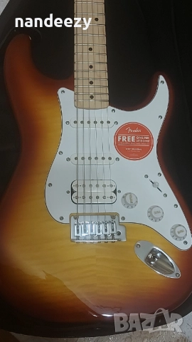 Китара Squier Affinity Stratocaster HSS + калъф Fender и усилвател Fender Champion 20, снимка 5 - Китари - 52617825