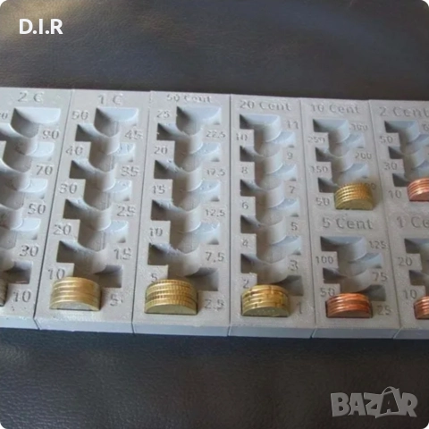 ОРГАНАЙЗЕР ЗА МОНЕТИ ОТ ЕВРО/ЦЕНТ, снимка 2 - Други стоки за дома - 52963680