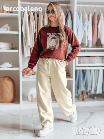 Дамски спортен панталон с широки крачоли, 3цвята , снимка 3 - Спортни екипи - 49610200