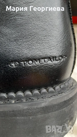 Боти Tom Tailor No39, Ботуши No37 Стелка 23.5, Ботуши сиви №40, снимка 7 - Дамски боти - 53930947