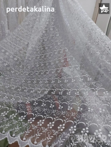Пердета тюл с бродерия , снимка 2 - Пердета и завеси - 29444709