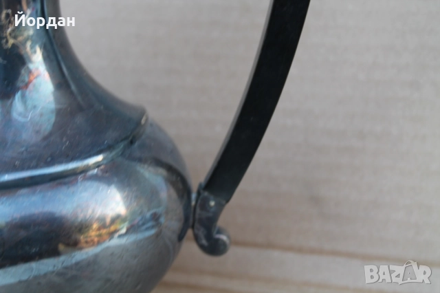 Посребрен английски чайник , снимка 13 - Антикварни и старинни предмети - 52711628