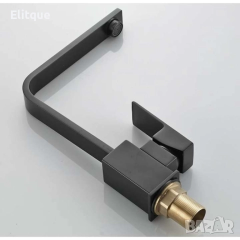 Едноръкохватков кухненски смесител, цвят черен мат, Top Ceramic, снимка 8 - Други стоки за дома - 52854048