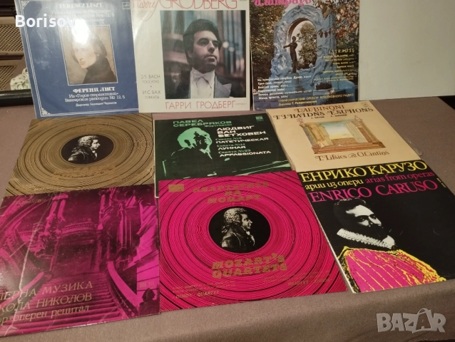 Грамофонни плочи-малки-2лв.     ; големи-7лв.