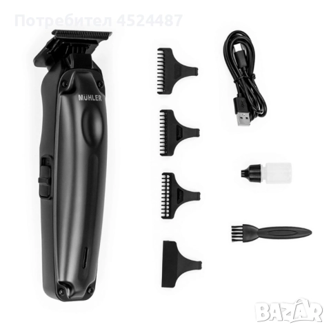 Тример за коса и тяло Muhler MCL-03P, 5W, акумулаторен USB-C, снимка 4 - Продукти за коса - 52580191