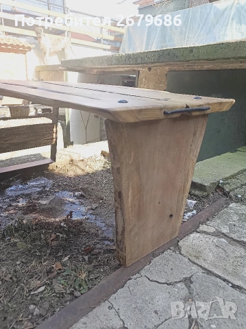 Ръчно изработена холна маса от масивен дъб и круша , снимка 8 - Маси - 53160600