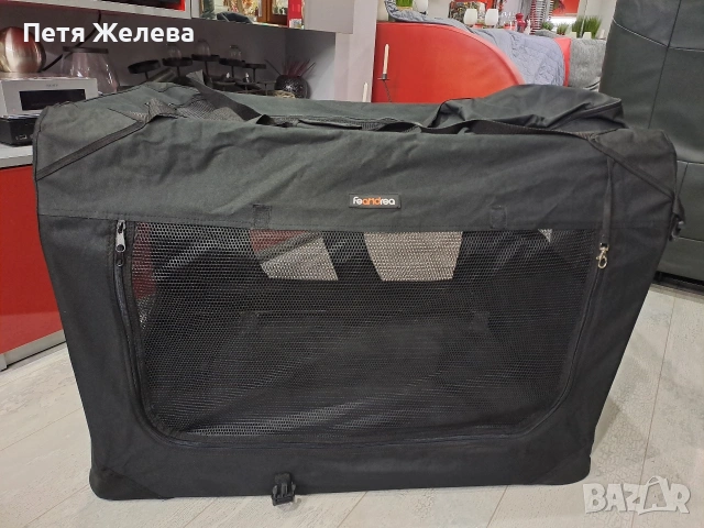 Сгъваема транспортна чанта за кучета и котки FEANDREA/SONGMICS-90/62/62 см, снимка 9 - За кучета - 53595208