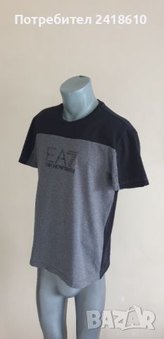 Emporio Armani EA7 Cotton Mens Size L ОРИГИНАЛ! Мъжка Тениска!, снимка 4 - Тениски - 45529662