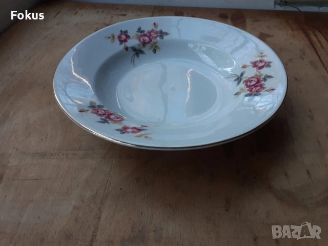Български порцелан чиния, снимка 2 - Антикварни и старинни предмети - 53268114