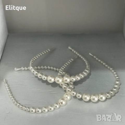 Дамска диадема с перли - нежен аксесоар, фина ръчна изработка