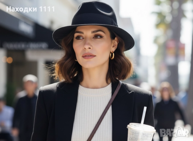 Висококачествена дамска шапка немски бранд Mayser, черна, перфектна