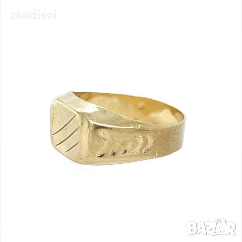 Златен мъжки пръстен 2,94гр. размер:64 14кр. проба:585 модел:23555-1, снимка 3 - Пръстени - 45408520