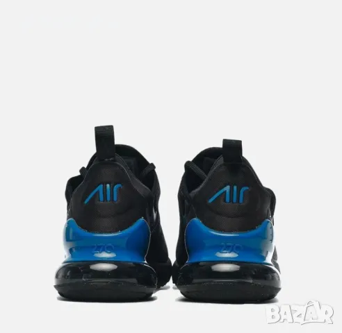 НАМАЛЕНИЕ !!! Маратонки Nike Air Max 270 Black/Blue FB8032-001 №38, снимка 4 - Детски маратонки - 47135857