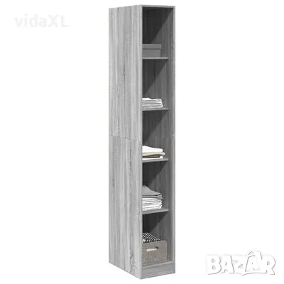 vidaXL Гардероб, сив сонома（SKU:3307707), снимка 4 - Гардероби - 48022995