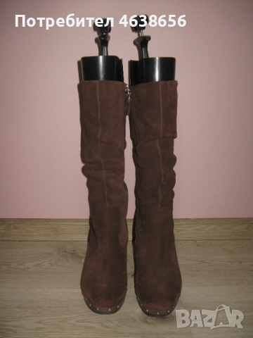 Fossil оригинални велурени дамски ботуши, снимка 3 - Дамски ботуши - 52499814