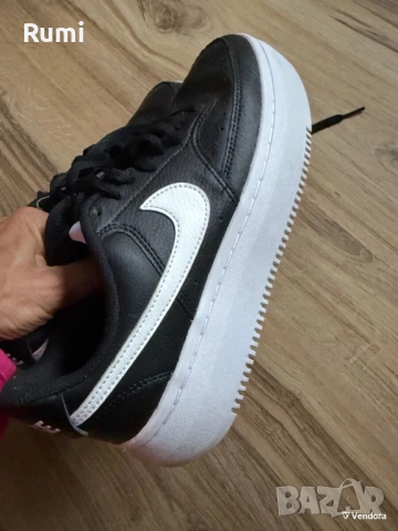 Оригинални дамски кецове Nike Court Vision Alta Leather! 41 н, снимка 3 - Кецове - 52188641