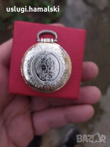 Швейцарски джобен часовник, снимка 3 - Антикварни и старинни предмети - 52615523