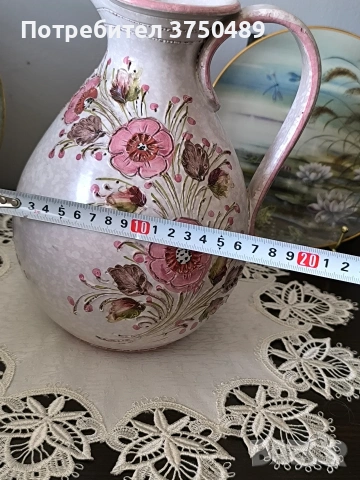 Красива керамична ръчно изработена ирисувана, снимка 7 - Декорация за дома - 53469963