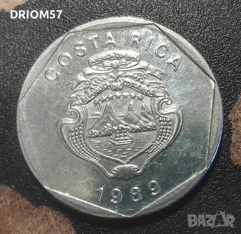 Монета Коста Рика - 1 бр. [1989], снимка 2 - Нумизматика и бонистика - 53596908