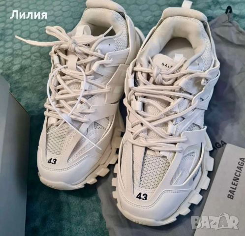 Balenciaga Track White , снимка 9 - Маратонки - 51578790