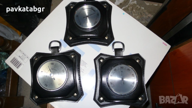 Часовник и барометър термометър, снимка 4 - Антикварни и старинни предмети - 53098670