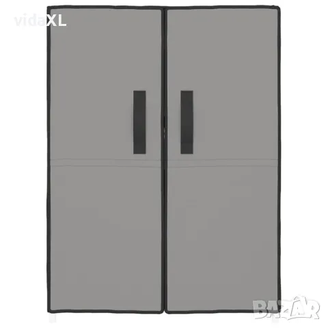 vidaXL Шкаф за обувки, сив, 60x28x90 см, плат(SKU:337262), снимка 2 - Шкафове - 48685037