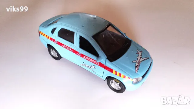 Метална количка LADA KALINA Autotime 1:34-39, снимка 6 - Колекции - 49560049