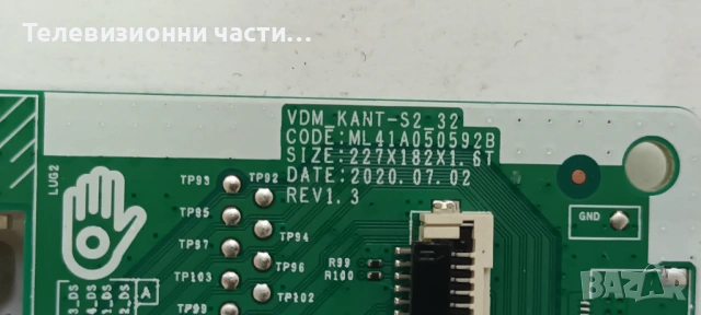Дефектен Main Board ML41A050592B BN9651894B от телевизор Samsung UE32T4302AK CY-JN032AGLR3V, снимка 2 - Части и Платки - 53371469