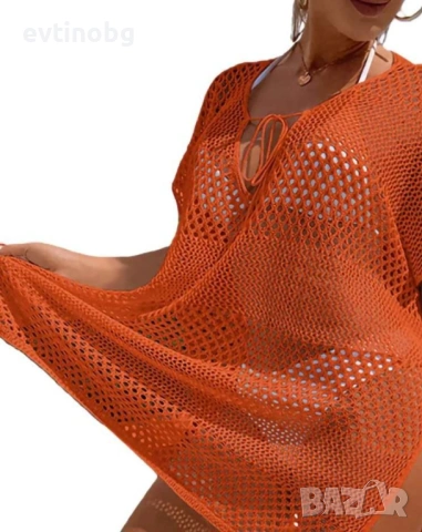 Мрежеста дамска плажна туника , универсален размер, снимка 7 - Туники - 54133191
