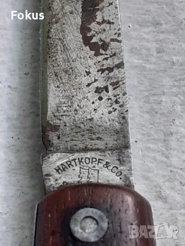 Стар немски джобен нож ВСВ - Hartkopf & Co - Дяволски глави