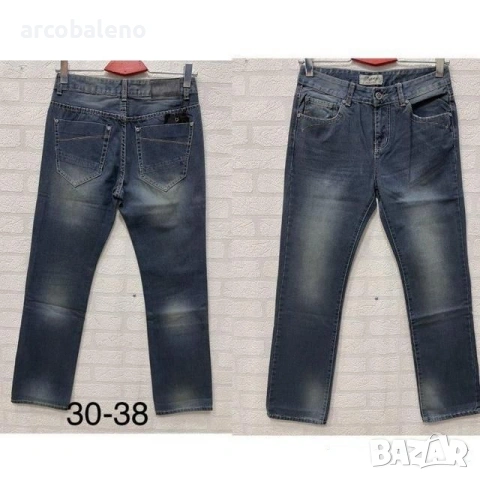 Мъжки дънки с избледнял ефект 