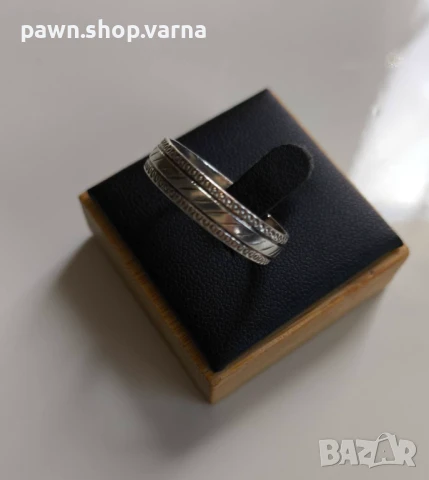 Ново сребърно пръстенче – 925 проба, лазерно клеймо, снимка 2 - Пръстени - 51140291