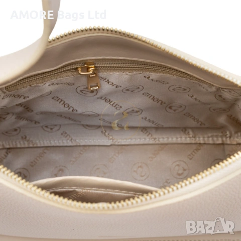 Ежедневна дамска чанта AMORE Bianca - Cream, снимка 4 - Чанти - 53585186