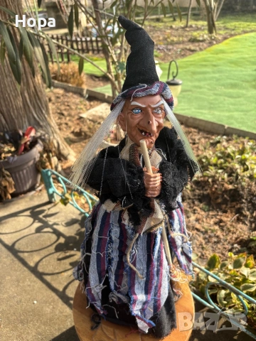 Настолна Баба Яга 55см., снимка 11 - Статуетки - 53267446