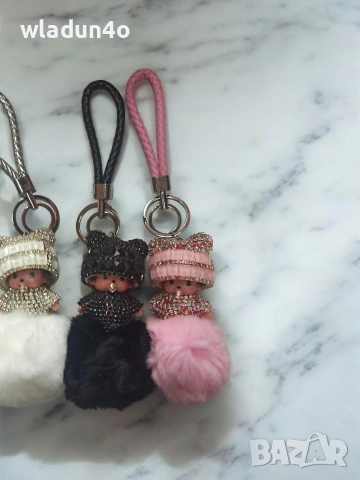 Monchhichi Пухкав ключодържател-8е, снимка 6 - Други - 50051238