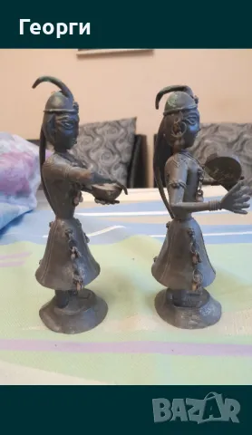 Стари статуетки музиканти, снимка 6 - Антикварни и старинни предмети - 50109670