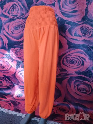 Ярко Неоново оранжев еластичен панталон потури Л, снимка 5 - Къси панталони и бермуди - 46404740