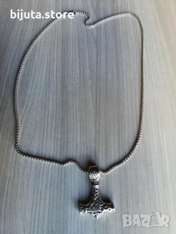 Чукът на Тор Масивен медальон Амулета на победителя, снимка 10 - Колиета, медальони, синджири - 49925775