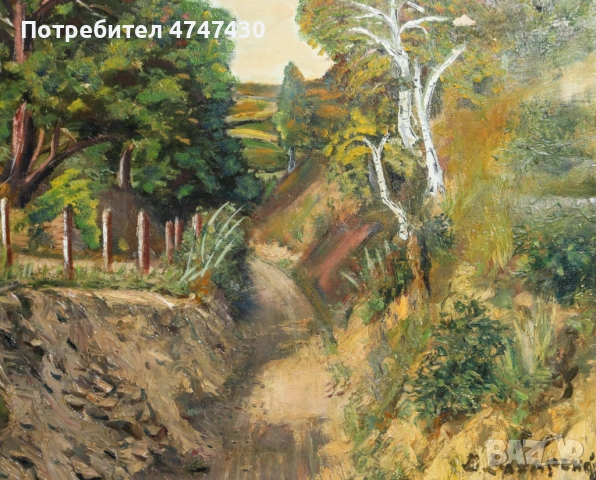 Воин Захаренов маслени бои пейзаж, снимка 5 - Картини - 53629847