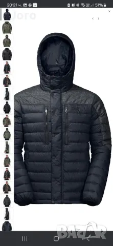 зимно мъжко яке jack wolfskin down night quality размер 48 м, снимка 15 - Якета - 49361277