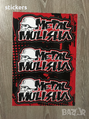 Стикери Metal Mulisha Метал Мулиша - лист А4 , снимка 3 - Аксесоари и консумативи - 45053437