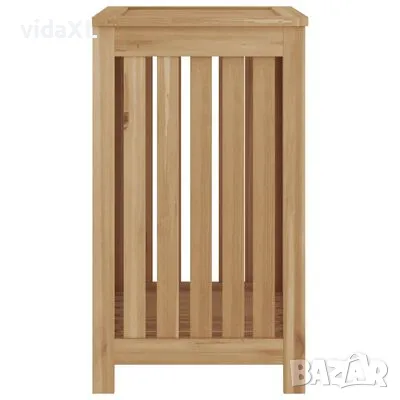 vidaXL Кош за пране, 50x35x60 см, тиково дърво масив(SKU:340759), снимка 4 - Други - 49195471